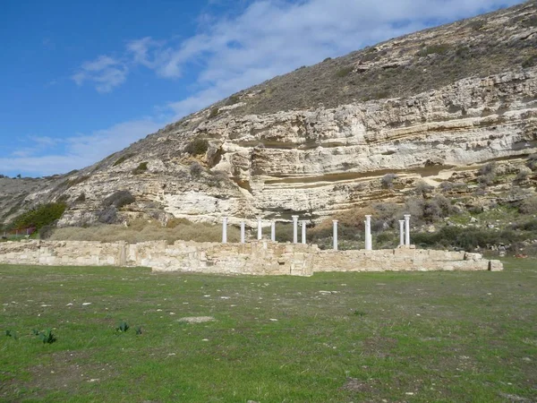 Ókori görög excavation site kourion — Stock Fotó