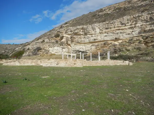 Ókori görög excavation site kourion — Stock Fotó