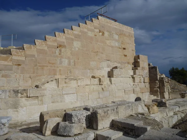 Antiguo sitio de excavación griego kourion — Foto de Stock