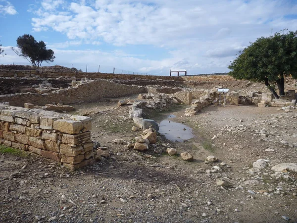 Давньогрецьке місце розкопок courion — стокове фото