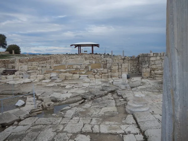 Site de fouille grec antique kourion — Photo