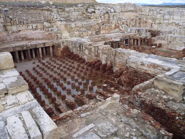 Ancient greek excavation site kourion — Stock Photo, Image