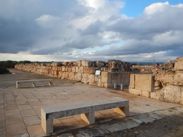 Давньогрецьке місце розкопок courion — стокове фото