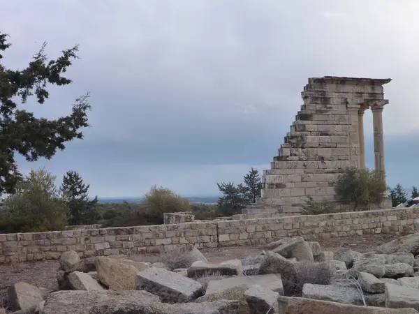 Αρχαία Ελληνική ανασκαφή περιοχή Κουρίου — Φωτογραφία Αρχείου