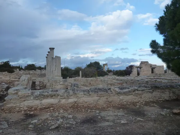 Давньогрецьке місце розкопок courion — стокове фото