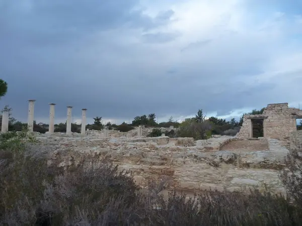 Αρχαία Ελληνική ανασκαφή περιοχή Κουρίου — Φωτογραφία Αρχείου