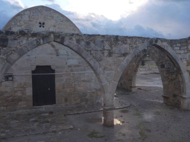 kouklia Kıbrıs'taki eski kilisede