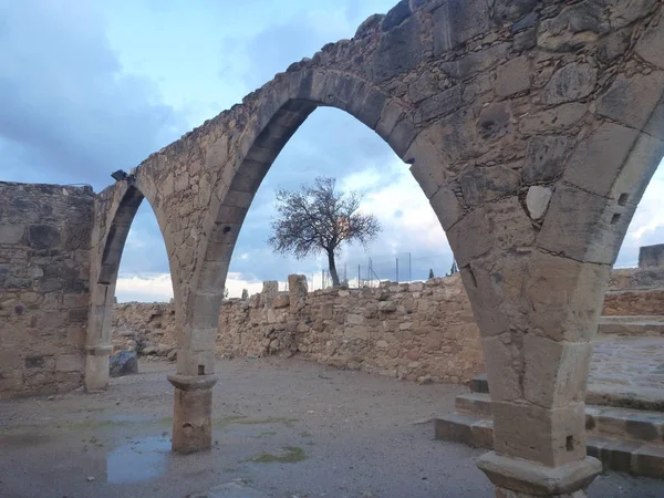 Kouklia Kıbrıs'taki eski kilisede — Stok fotoğraf