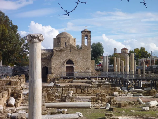 Sitio arqueológico histórico kato pafos — Foto de Stock