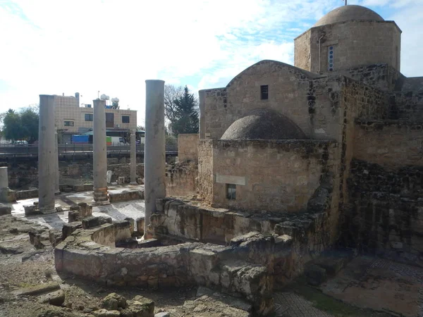 Historyczne archeologicel strony kato pafos — Zdjęcie stockowe