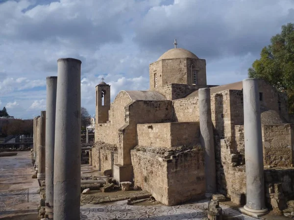 Sitio arqueológico histórico kato pafos — Foto de Stock