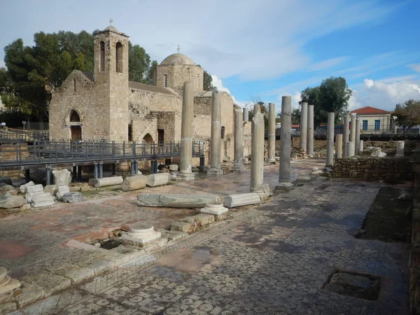 Sitio arqueológico histórico kato pafos — Foto de Stock