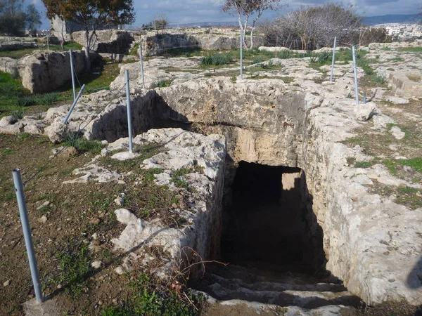 Історичний археологічний сайт Kato pafos — стокове фото