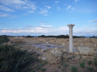 akamas Yarımadası Kıbrıs'ta, antik kalıntılar