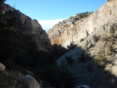 Avakas gorge Batı Kıbrıs