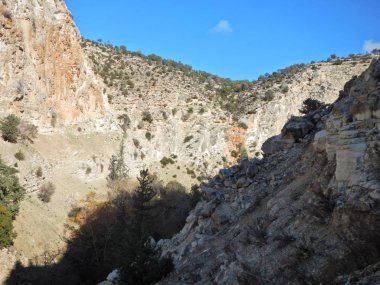 Avakas gorge Batı Kıbrıs