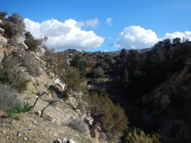 Avakas gorge Batı Kıbrıs