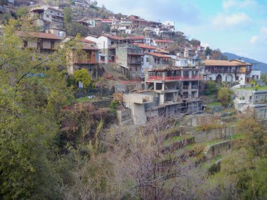 pituresquue dağ köyü troodos içinde 