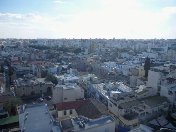 Hava Lefkoşa şehir panoraması 