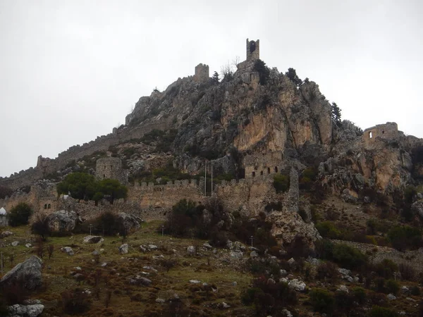 Mediaval fort st hilarion castle — Stock Photo, Image