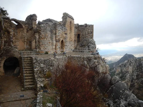 Mediaval fort st hilarion castle — Stock Photo, Image