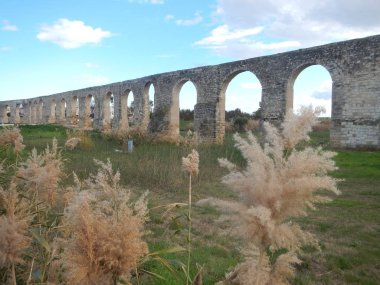 old abandonec aquaduct in larnaka