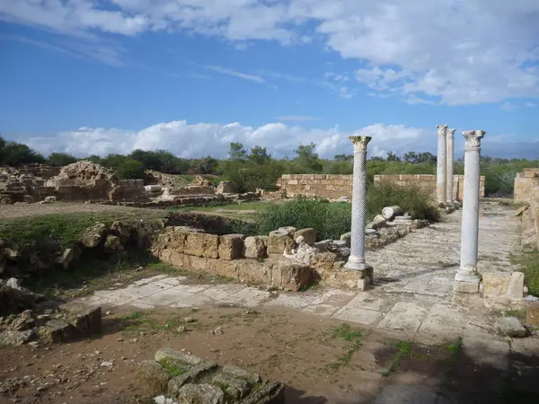 Salamis de sítio arqueológico grego antigo — Fotografia de Stock