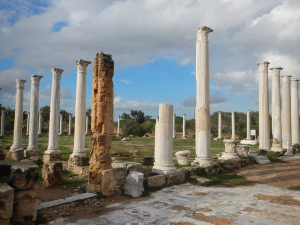 Antiguo sitio arqueológico griego salamis — Foto de Stock