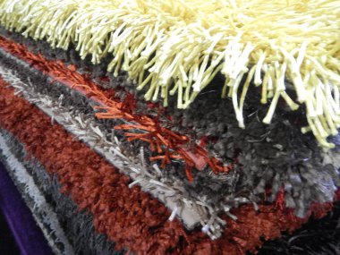 bir halı doku detay