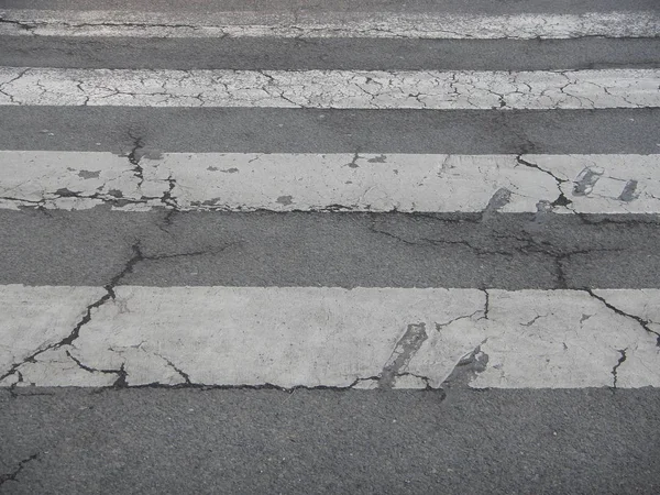 黒と白のゼブラ横断歩道 — ストック写真
