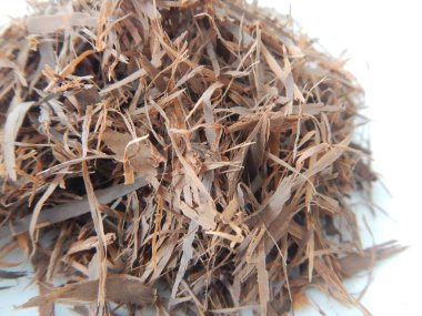 detail of heap of dried lapacho tea clipart
