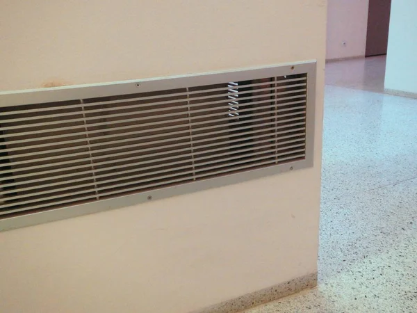 detail of an indoor ventilation grid