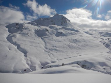 Kış skitouring ve Avusturya Alpleri'nde tırmanma