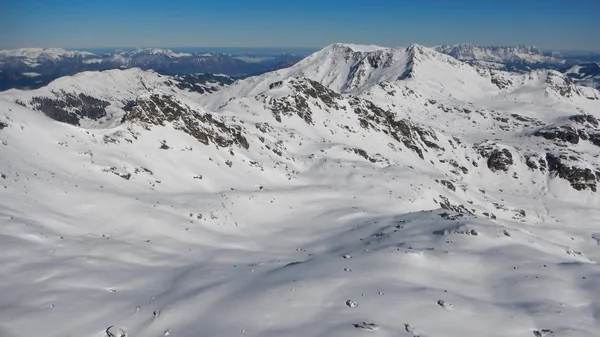 Skitouring de invierno y escalada en los alpes austriacos — Foto de Stock