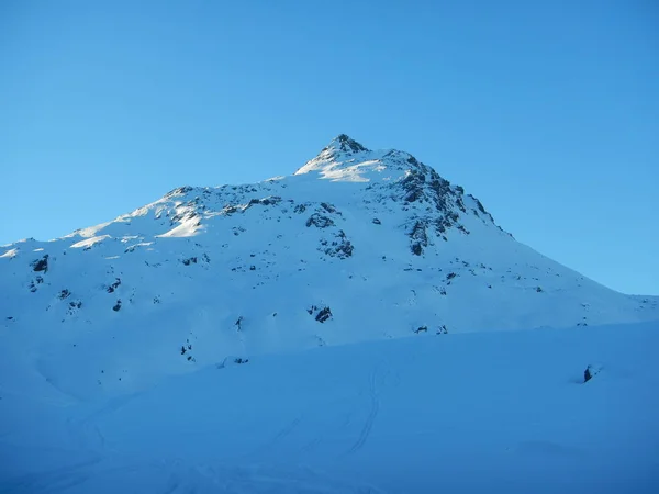 Scialpinismo invernale e arrampicata sulle alpi austriache — Foto Stock