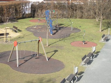 Oyunlar ile boş açık çocuklar Bahçesi