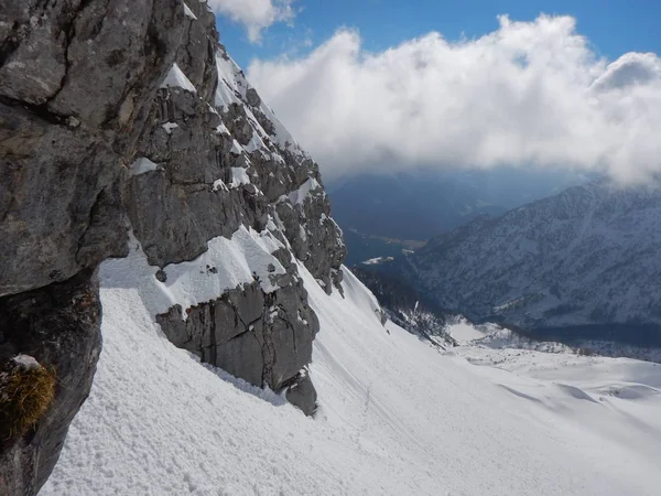 美しい冬の風景のトートバッグ gebirge 山 — ストック写真
