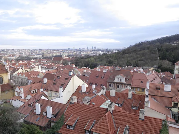 Vackra Prag city center panorama — Stockfoto