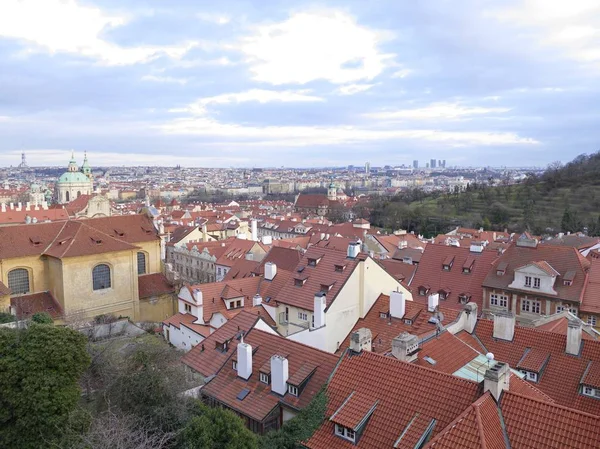 Vackra Prag city center panorama — Stockfoto