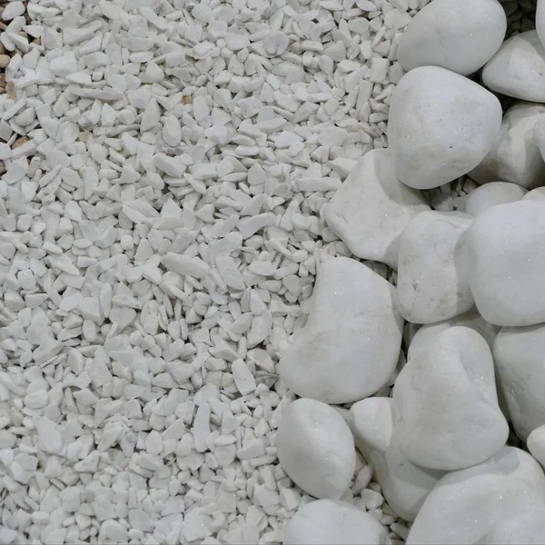 Textura de umas pedras decorativas de jardim — Fotografia de Stock
