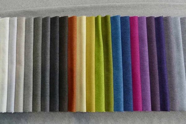 Grande variedade de escolha de tecidos — Fotografia de Stock