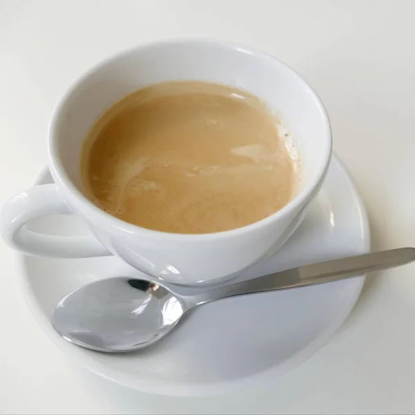 Xícara de café saboroso quente fresco — Fotografia de Stock