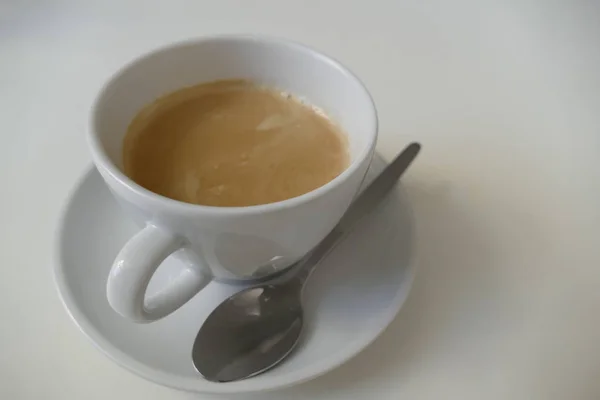 Xícara de café saboroso quente fresco — Fotografia de Stock