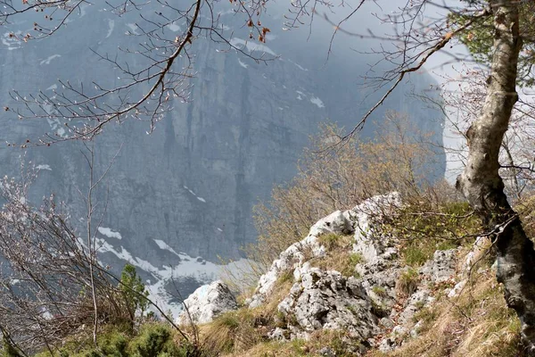 Gyönyörű tavaszi idő a Bellunói mountails — Stock Fotó