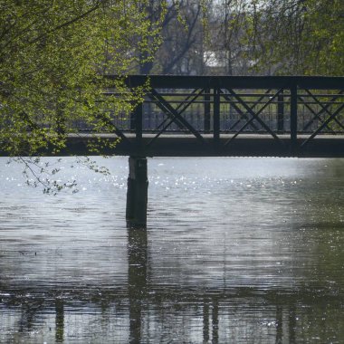 Şehir park recletced gölde bir köprü