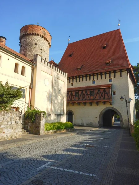 Historyczny zamek w mieście tabor — Zdjęcie stockowe