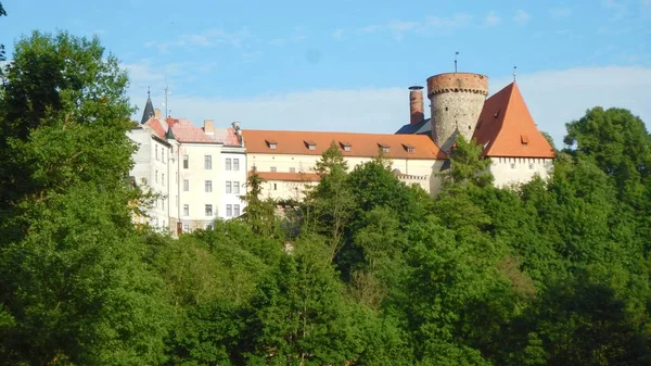 Castello storico nella città di Tabor — Foto Stock
