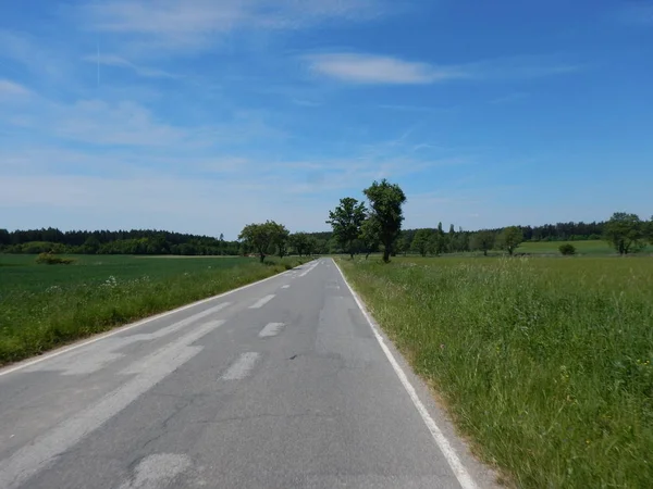 Panorama de un paisaje agrícola checo — Foto de Stock