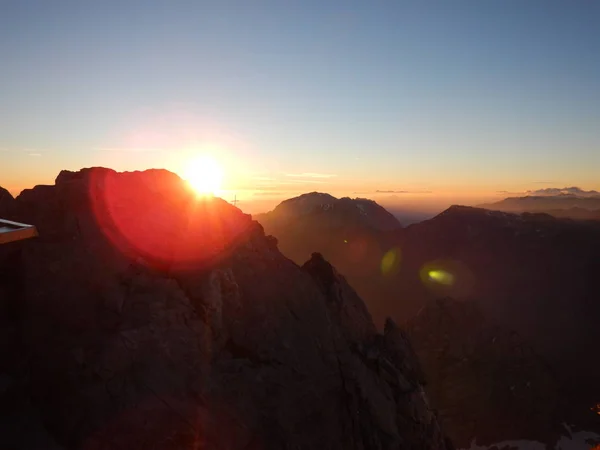 Escalada montaña cresta watzmann en alemania — Foto de Stock