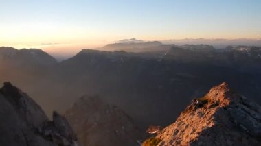 sabah erken gündoğumu panorama hocheck watzmann üstünden